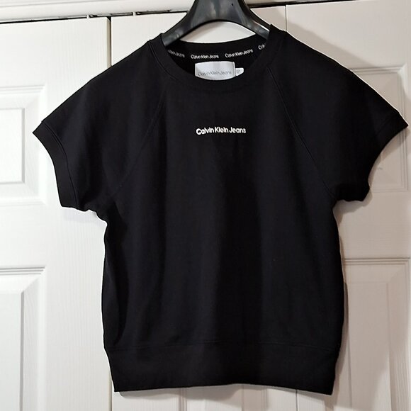 Calvin Klein Jeans Black Short Sleeve T-Shirt - Picture 1 of 9
